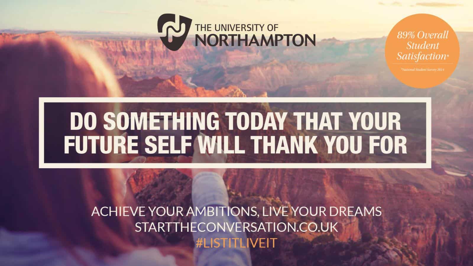 University of Northampton recruitment campaign