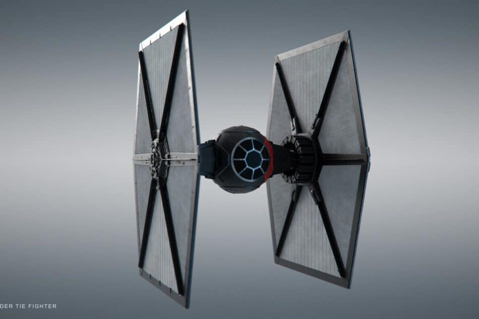 Photorealistic 3D Tie Fighter