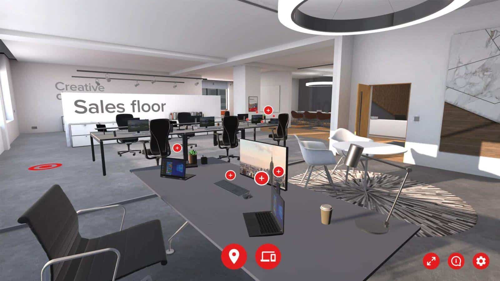 Exertis Augmented Reality B2B Sales Channel - Modern Office